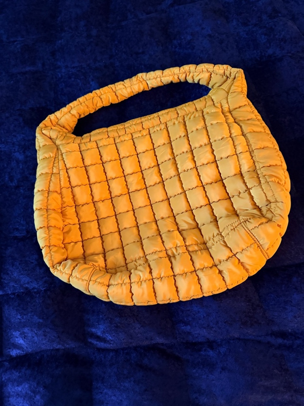 Free People Movement Quilted Carryall Bag Mustard Yellow